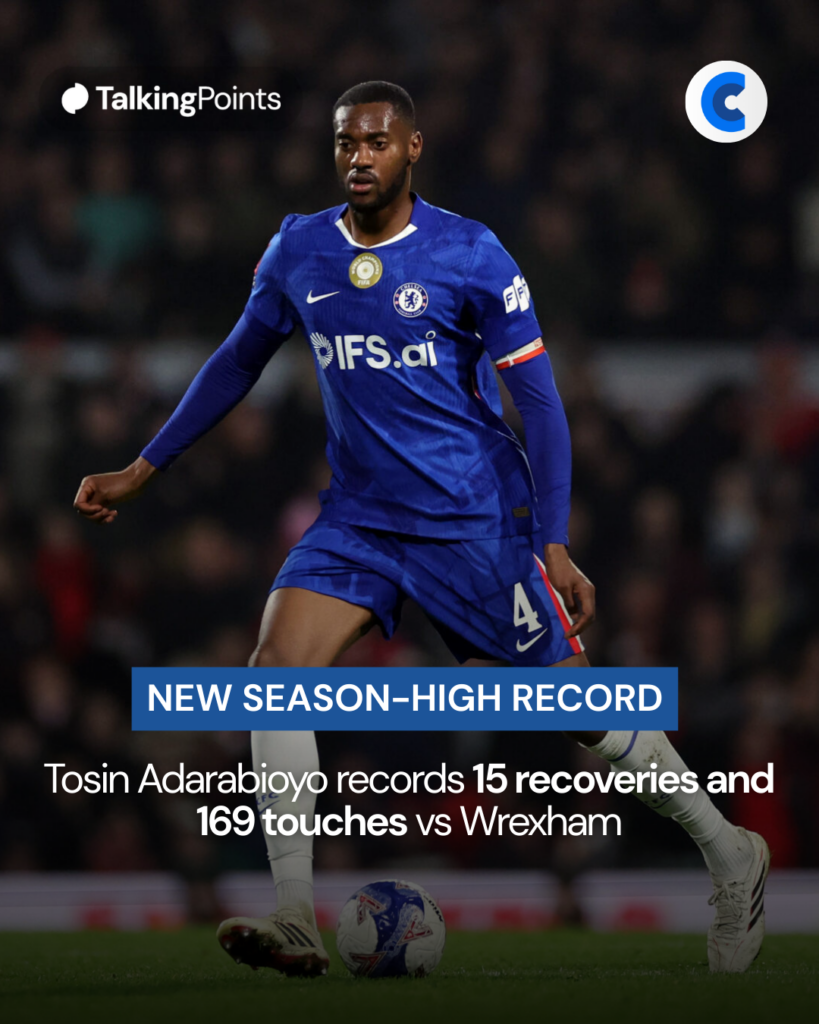 Tosin Adarabioyo breaks two Chelsea season records vs Wrexham