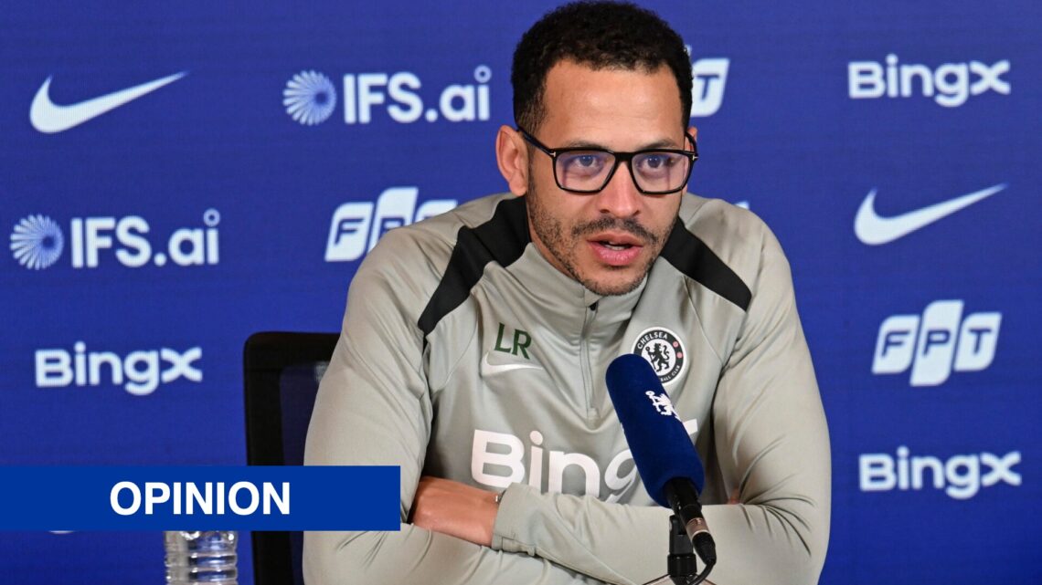 Head Coach Liam Rosenior of Chelsea during a press conference