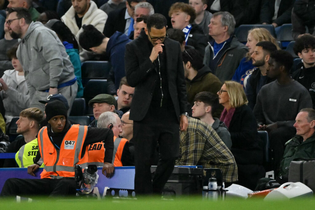 Chelsea's English head coach Liam Rosenior gestures