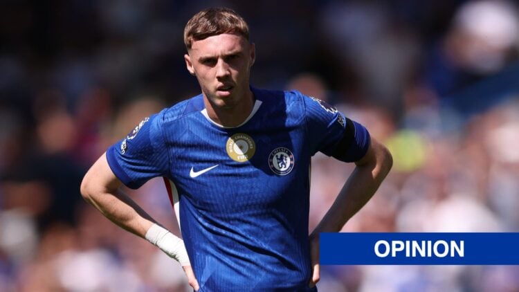 Chelsea's Cole Palmer with hands on hips
