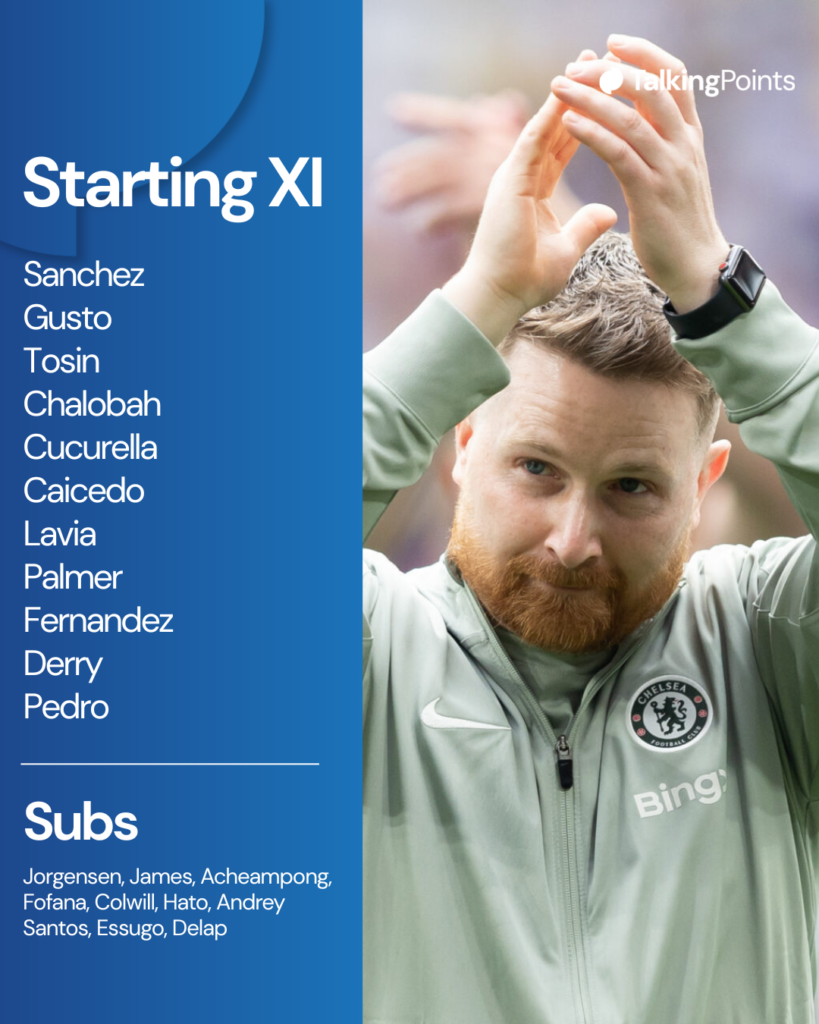 Chelsea's starting XI vs Forest
