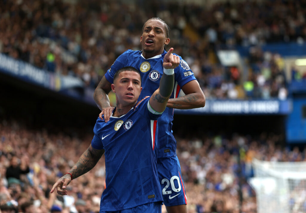 Enzo Fernandez of Chelsea celebrates