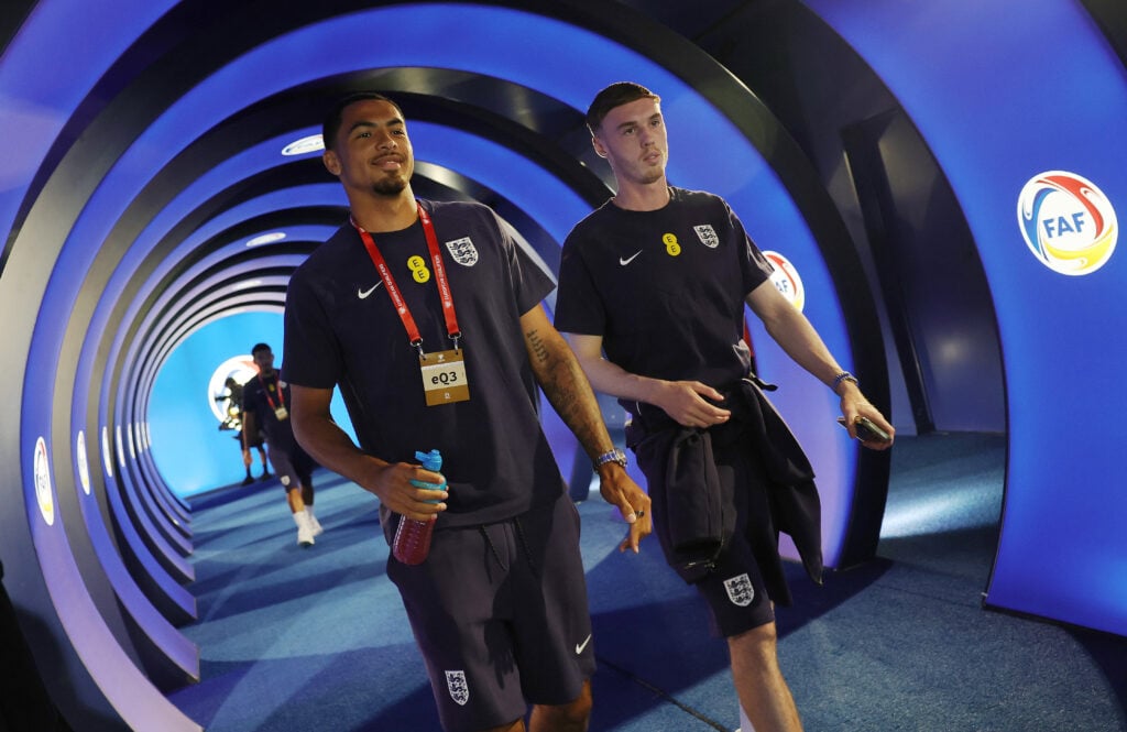 Levi Colwill and Cole Palmer of England