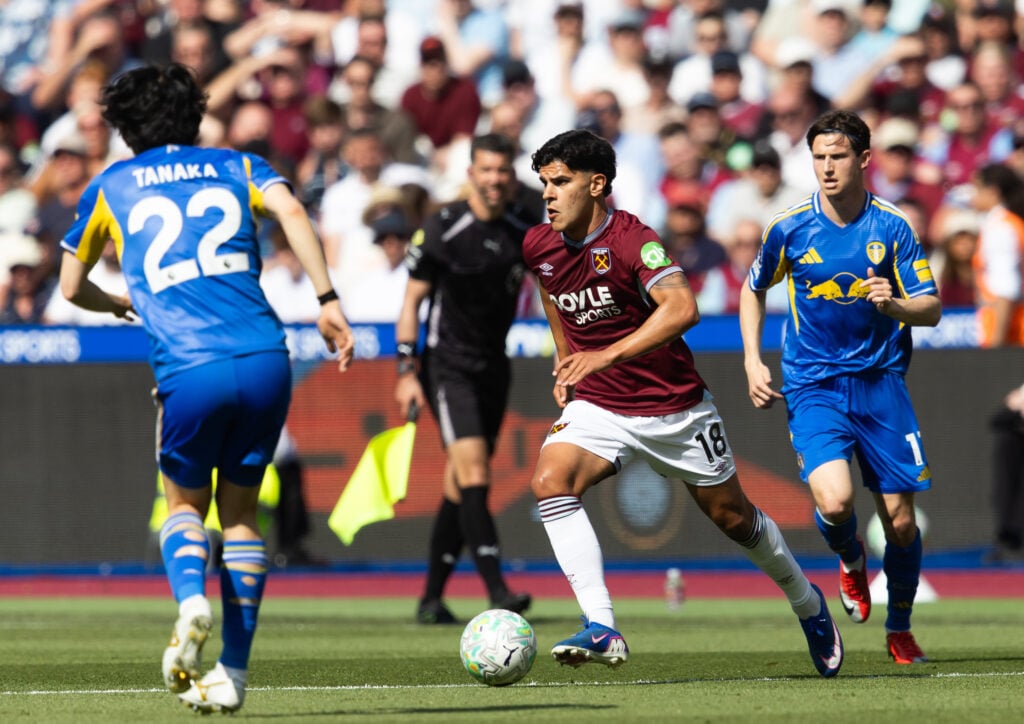 Mateus Fernandes of West Ham United in possession