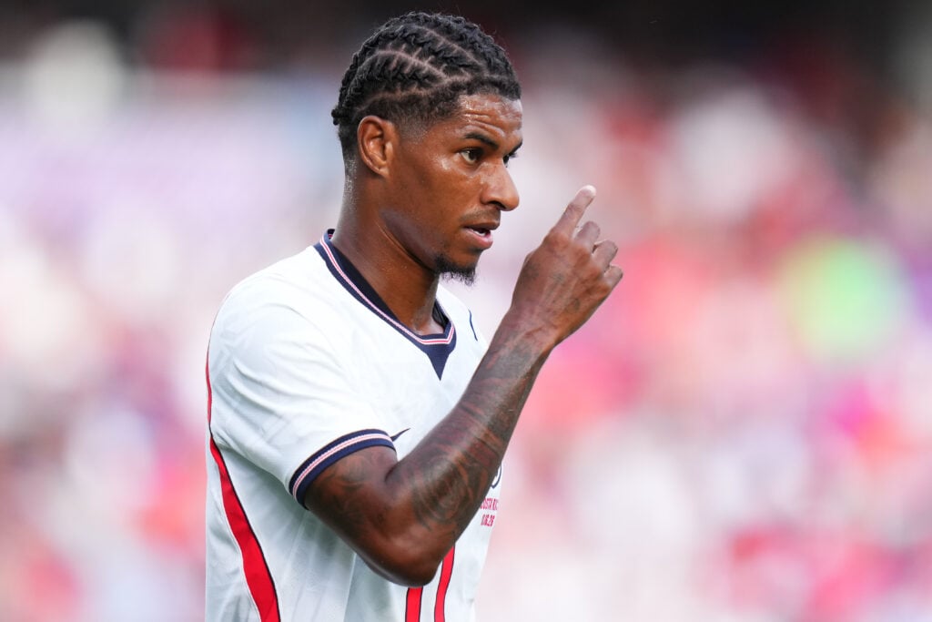 Marcus Rashford #11 of England