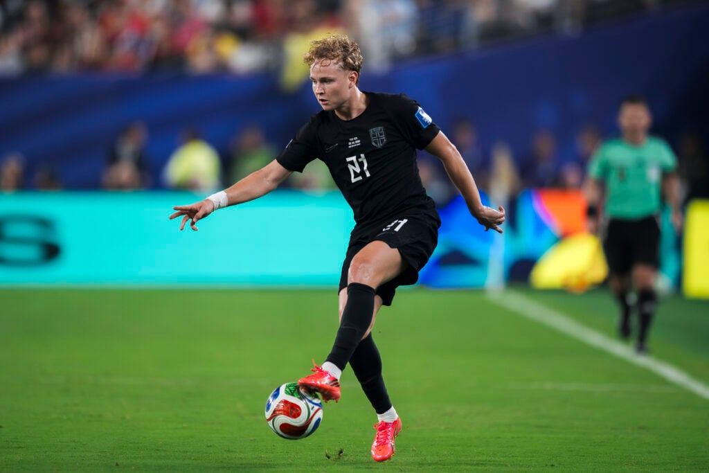 Andreas Schjelderup of Norway in action during the FIFA