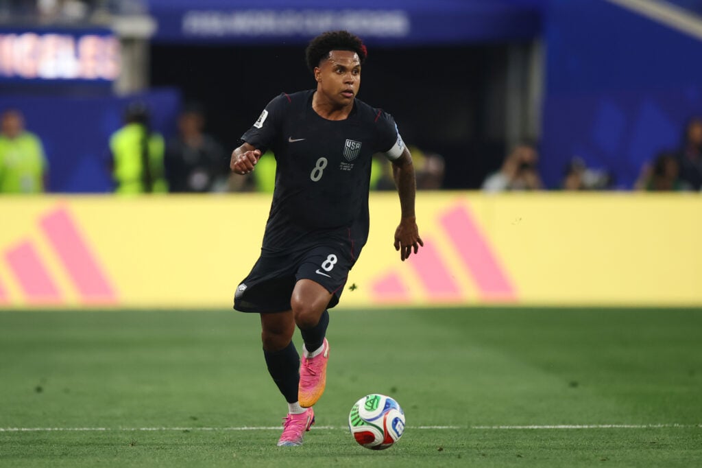 Weston McKennie #8 of the United States