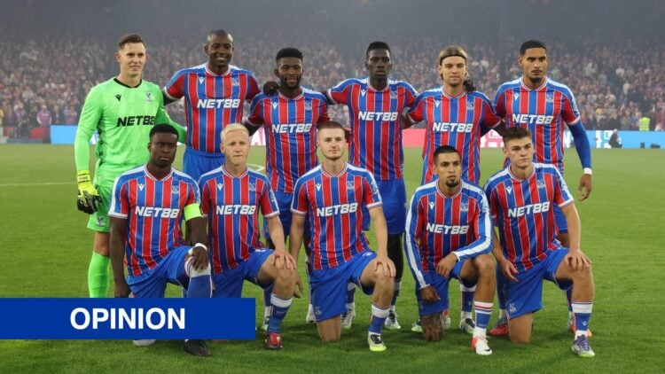Crystal Palace players before Conference League game