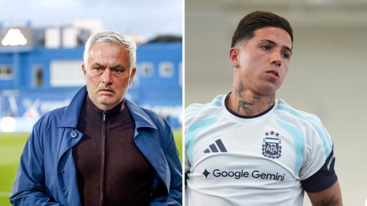 Enzo Fernandez and Jose Mourinho