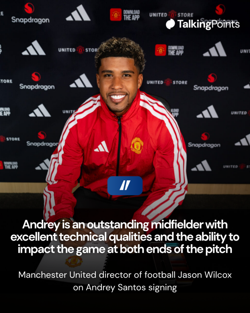 Jason Wilcox on Andrey Santos