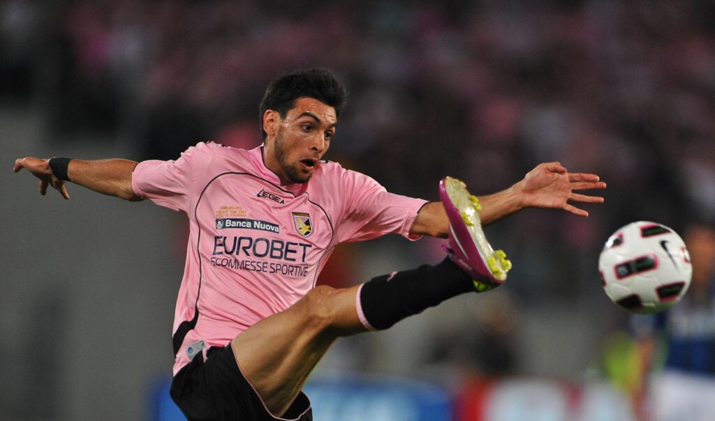 Palermo's Argentinian midfielder Javier