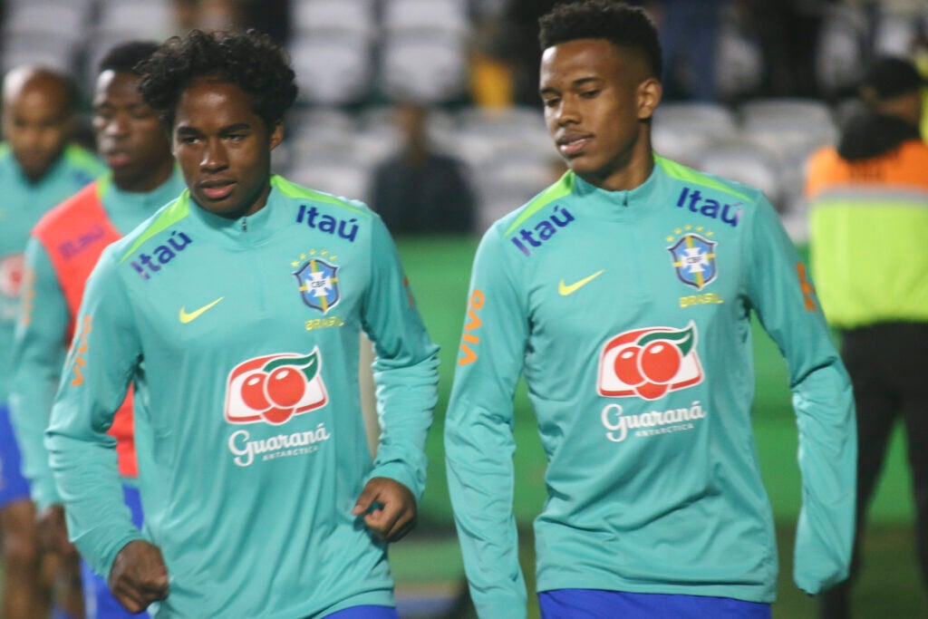 Brazil's Endrick and Estevao Willian