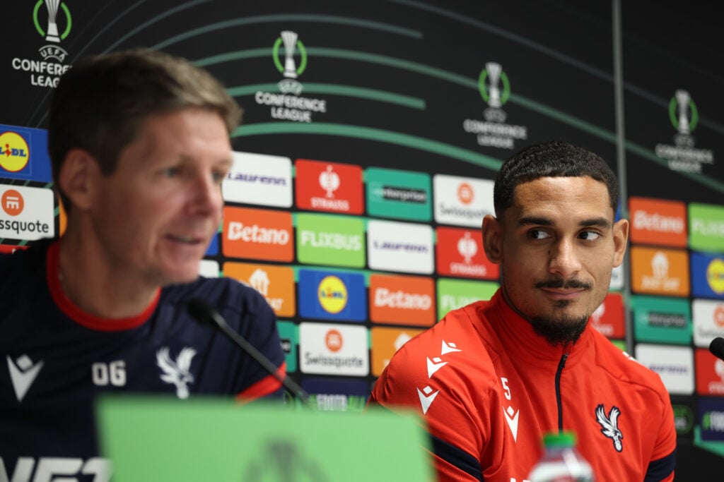 Crystal Palace FC Training Session And Press Conference - UEFA Conference League 2025/26 League Phase MD3