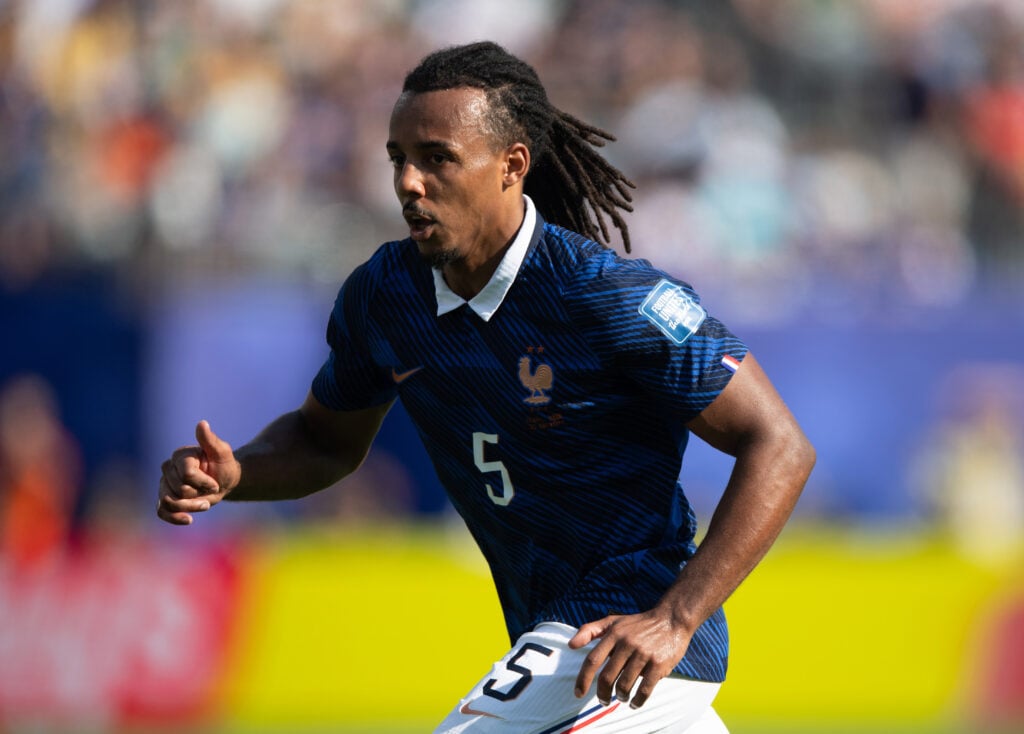 Jules Kounde of France in action