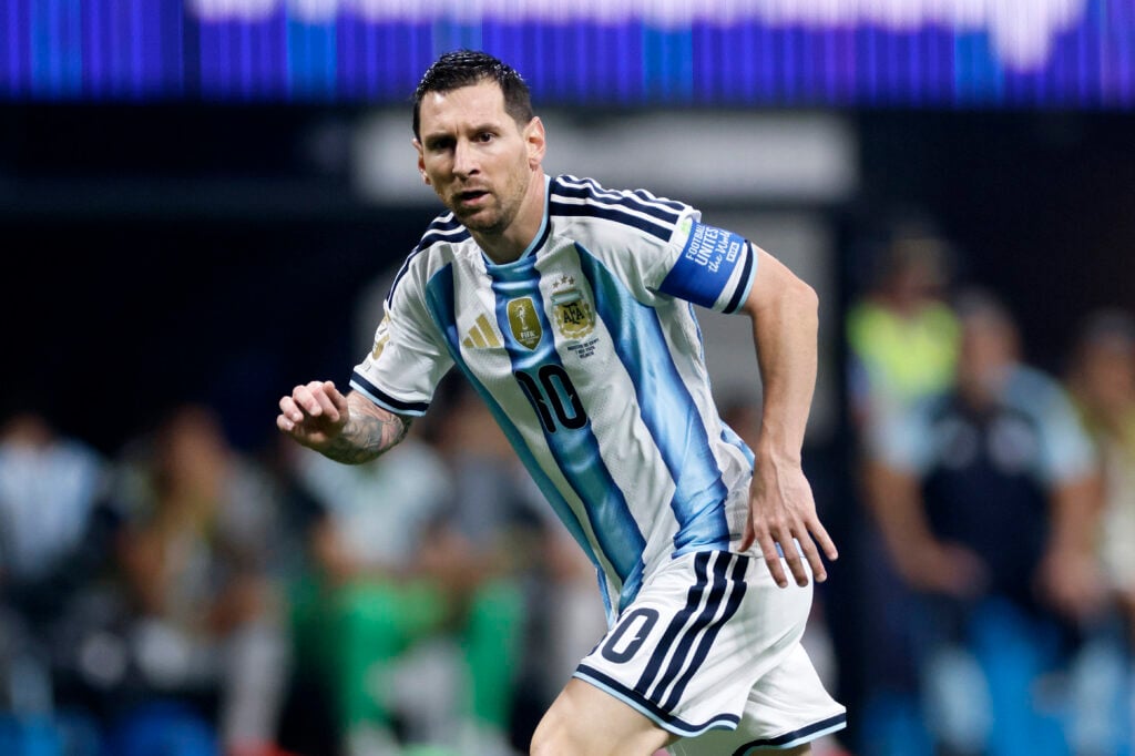 Lionel Messi of Argentina