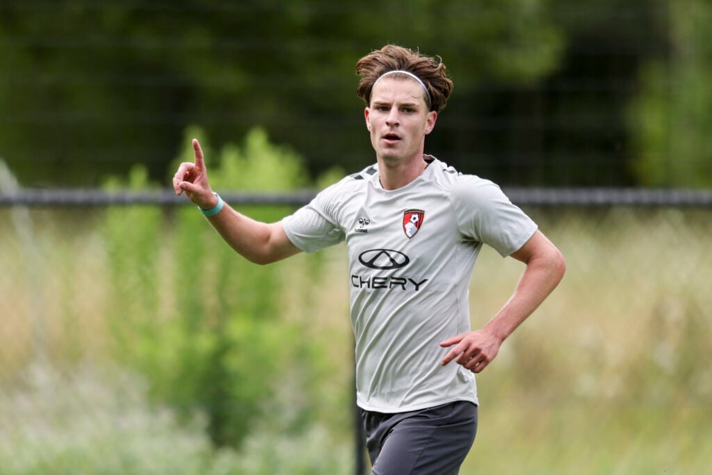 Alex Scott of Bournemouth during a pre-season training session