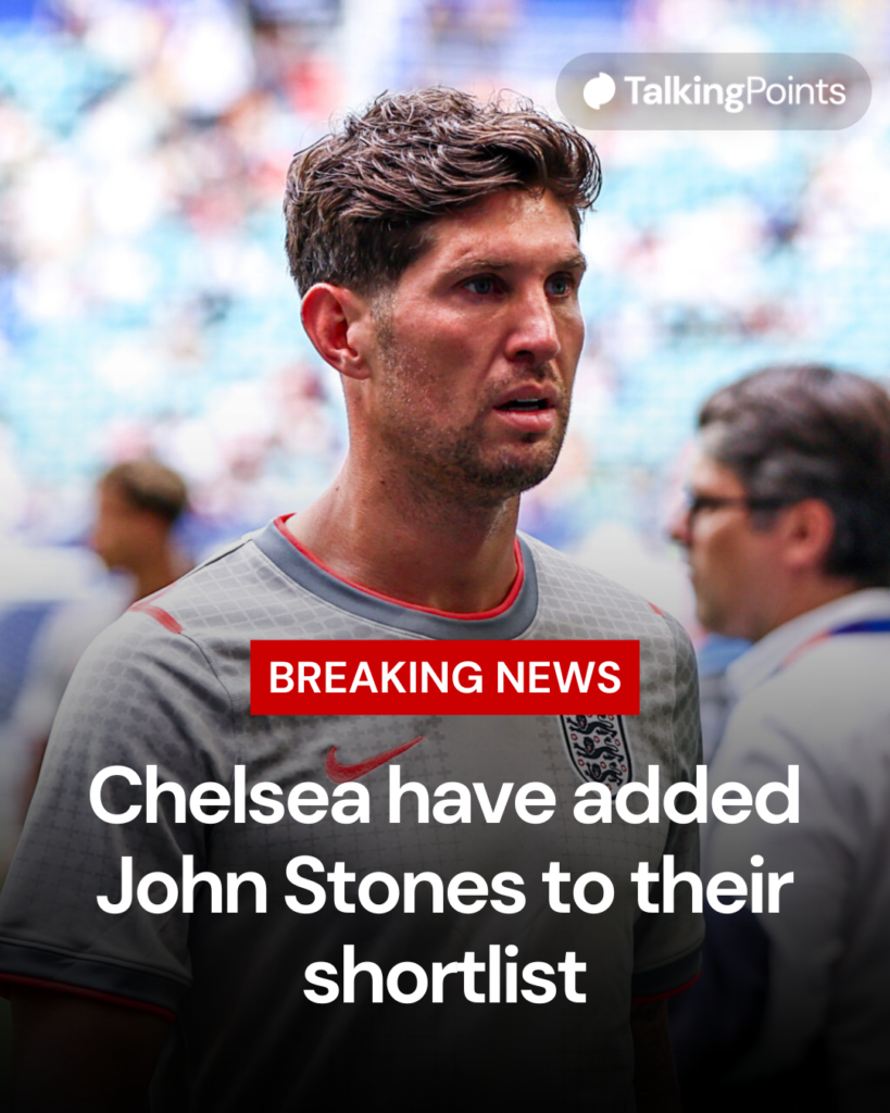 John Stones breaking news graphic