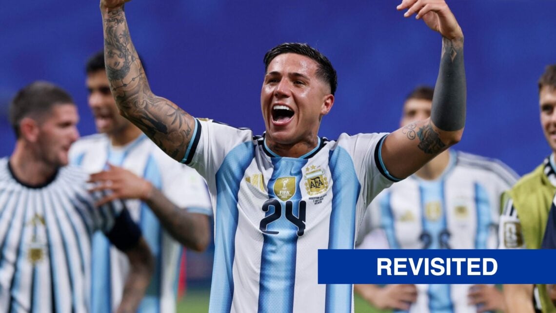 Enzo Fernandez of Argentina celebrates