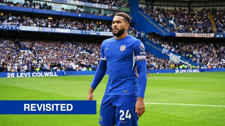 Reece James of Chelsea looks on